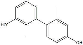 2,2'-Dimethyl-1,1'-biphenyl-3,4'-diol 结构式