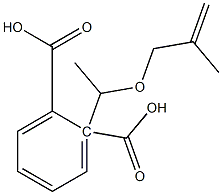 Phthalic acid hydrogen 2-[1-(2-methyl-2-propenyloxy)ethyl] ester 结构式