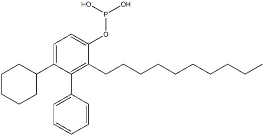 Phosphorous acid cyclohexylphenyl(2-decylphenyl) ester 结构式