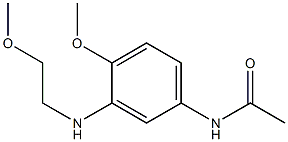 3'-(2-Methoxyethylamino)-4'-methoxyacetanilide 结构式