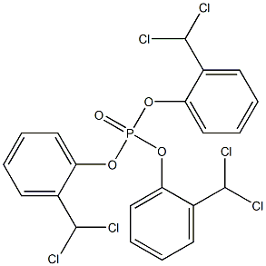 Phosphoric acid tris[o-(dichloromethyl)phenyl] ester 结构式