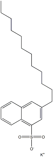 3-Dodecyl-1-naphthalenesulfonic acid potassium salt 结构式