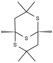 (1R,5R)-1,3,3,5,7,7-Hexamethyl-2,6,9-trithiabicyclo[3.3.1]nonane 结构式