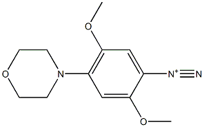 2,5-Dimethoxy-4-(4-morpholinyl)benzenediazonium 结构式