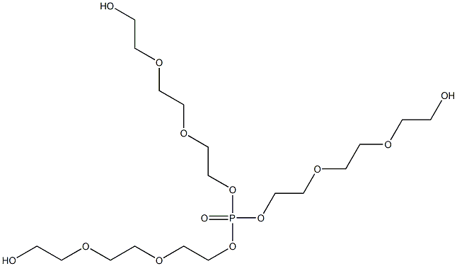 Phosphoric acid tris[2-[2-(2-hydroxyethoxy)ethoxy]ethyl] ester 结构式