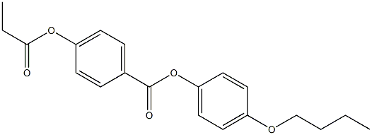 p-Propanoyloxybenzoic acid p-butoxyphenyl ester 结构式