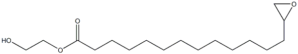 14,15-Epoxypentadecanoic acid 2-hydroxyethyl ester 结构式