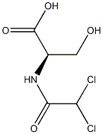 (R)-2-[(Dichloroacetyl)amino]-3-hydroxypropanoic acid 结构式