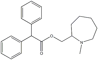 Diphenylacetic acid (1-methylhexahydro-1H-azepin-2-yl)methyl ester 结构式