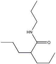 N,2-Dipropylvaleramide 结构式