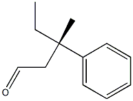 [S,(+)]-3-Methyl-3-phenylvaleraldehyde 结构式