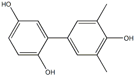 3',5'-Dimethyl-1,1'-biphenyl-2,4',5-triol 结构式