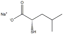 [S,(+)]-2-Mercapto-4-methylvaleric acid sodium salt 结构式