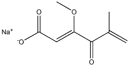 3-Methoxy-5-methyl-4-oxo-2,5-hexadienoic acid sodium salt 结构式