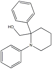 1,2-Diphenylpiperidine-2-methanol 结构式