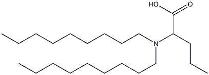 2-(Dinonylamino)valeric acid 结构式