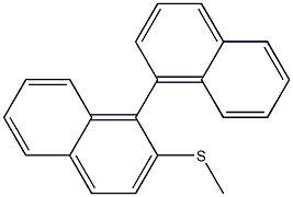 2-(Methylthio)-1,1'-binaphthalene 结构式