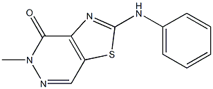 2-(Phenylamino)-5-methylthiazolo[4,5-d]pyridazin-4(5H)-one 结构式