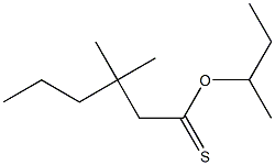 2,2-Dimethylpentane-1-thiocarboxylic acid S-butyl ester 结构式