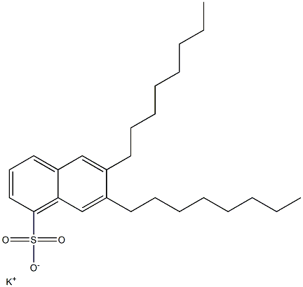 6,7-Dioctyl-1-naphthalenesulfonic acid potassium salt 结构式