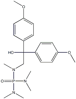 [Methyl[2-hydroxy-2,2-bis(4-methoxyphenyl)ethyl]amino]bis(dimethylamino)phosphine oxide 结构式