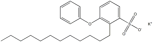 3-Phenoxy-2-dodecylbenzenesulfonic acid potassium salt 结构式