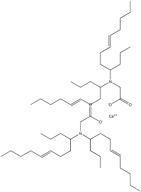 Bis[N,N-di(7-dodecen-4-yl)glycine]calcium salt 结构式