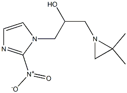 1-(2,2-Dimethyl-1-aziridinylmethyl)-2-(2-nitro-1H-imidazol-1-yl)ethanol 结构式