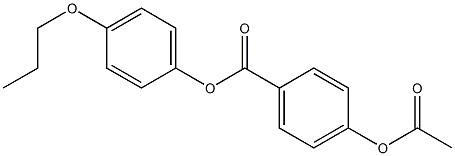 p-Acetyloxybenzoic acid p-propoxyphenyl ester 结构式