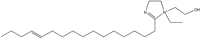 1-Ethyl-2-(12-hexadecenyl)-1-(2-hydroxyethyl)-2-imidazoline-1-ium 结构式