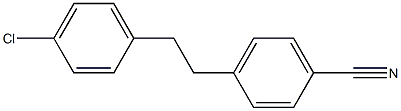 4-[2-(4-Chlorophenyl)ethyl]benzonitrile 结构式