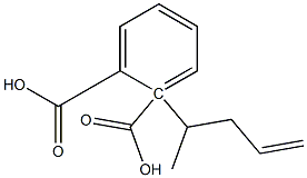 (+)-Phthalic acid hydrogen 1-[(S)-4-pentene-2-yl] ester 结构式