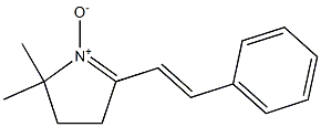2-Styryl-5,5-dimethyl-1-pyrroline 1-oxide 结构式