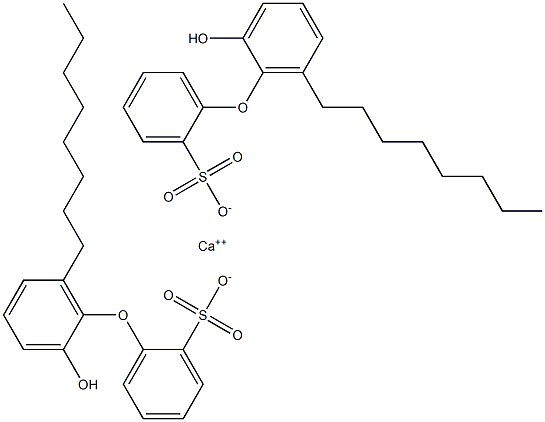 Bis(2'-hydroxy-6'-octyl[oxybisbenzene]-2-sulfonic acid)calcium salt 结构式