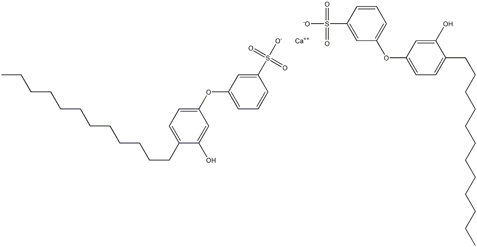 Bis(3'-hydroxy-4'-dodecyl[oxybisbenzene]-3-sulfonic acid)calcium salt 结构式