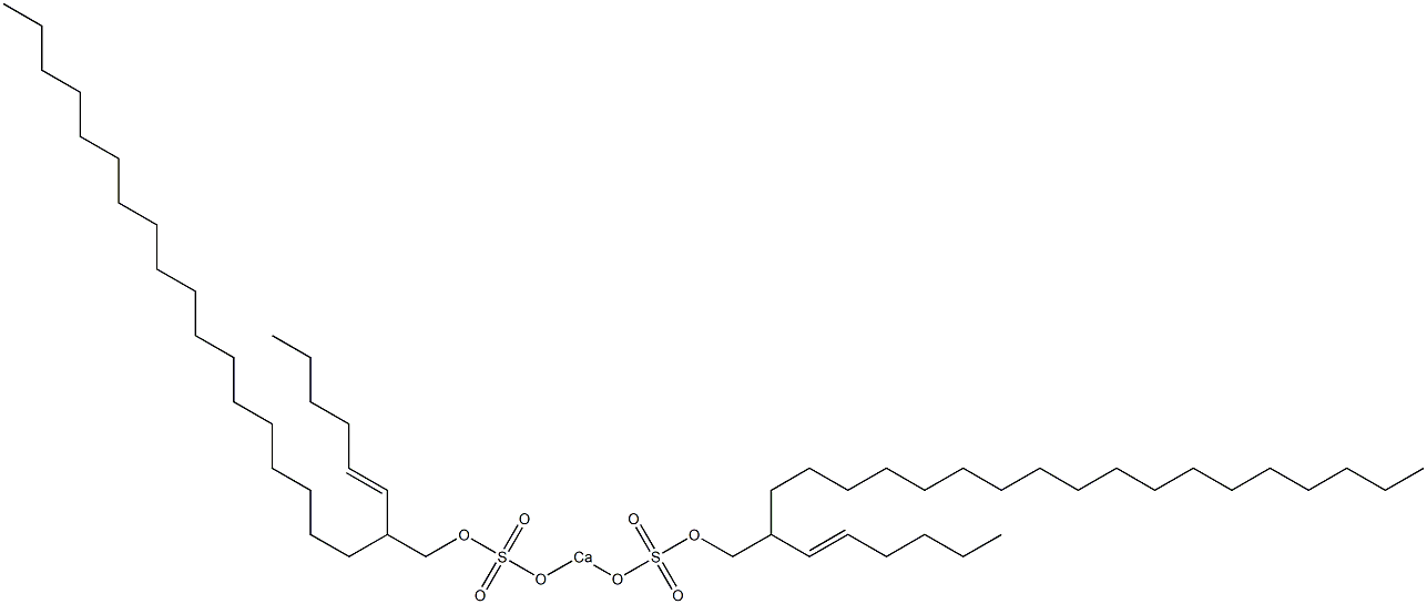 Bis[2-(1-hexenyl)icosyloxysulfonyloxy]calcium 结构式