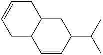 1,2,4a,5,8,8a-Hexahydro-2-isopropylnaphthalene 结构式