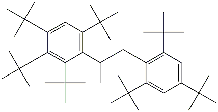 2-(2,3,4,6-Tetra-tert-butylphenyl)-1-(2,4,6-tri-tert-butylphenyl)propane 结构式