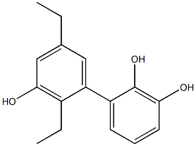 2',5'-Diethyl-1,1'-biphenyl-2,3,3'-triol 结构式