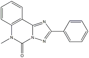6-Methyl-2-phenyl[1,2,4]triazolo[1,5-c]quinazolin-5(6H)-one 结构式