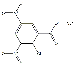 2-Chloro-3,5-dinitrobenzoic acid sodium salt 结构式