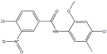 3-Nitro-4,4'-dichloro-2'-methoxy-5'-methylbenzanilide 结构式