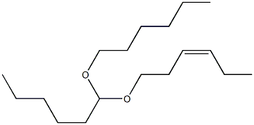 Hexanal [(Z)-3-hexenyl](hexyl)acetal 结构式