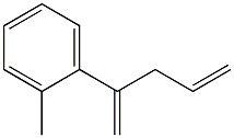 2-Methyl-1-(1-methylene-3-butenyl)benzene 结构式