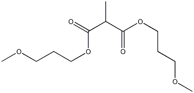 Methylmalonic acid bis(3-methoxypropyl) ester 结构式
