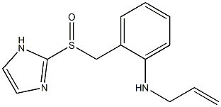 N-(2-Propenyl)-2-[(1H-imidazol-2-yl)sulfinylmethyl]aniline 结构式