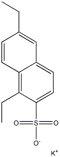 1,6-Diethyl-2-naphthalenesulfonic acid potassium salt 结构式
