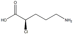 [R,(+)]-5-Amino-2-chlorovaleric acid 结构式