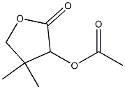 2-Oxo-4,4-dimethyltetrahydrofuran-3-ol acetate 结构式