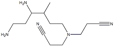 3,3'-[N-(4,6-Diamino-3-methylhexyl)imino]dipropionitrile 结构式